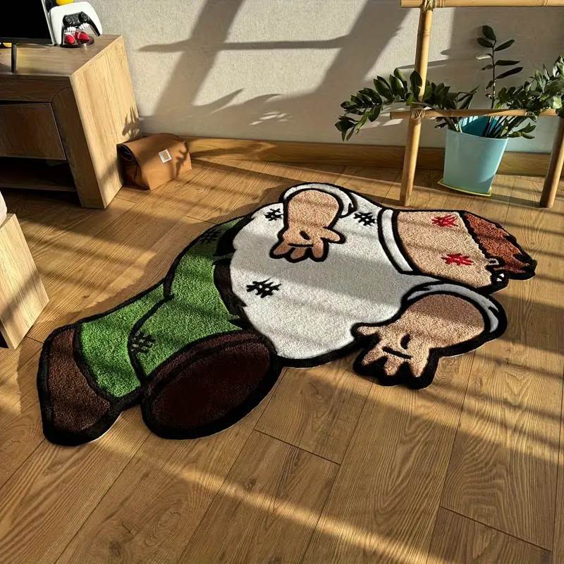 卡通异形仿羊绒门厅卧室地毯