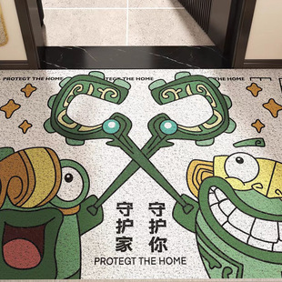 哪吒2结界兽丝圈地垫防滑入户垫卡通可爱呆萌玄关地毯家用防滑垫