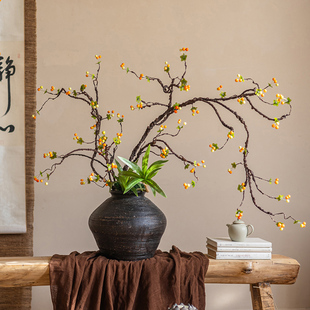 掬熙海棠果假花仿真花摆设仿生花艺装饰摆件高级感逼真插花花束