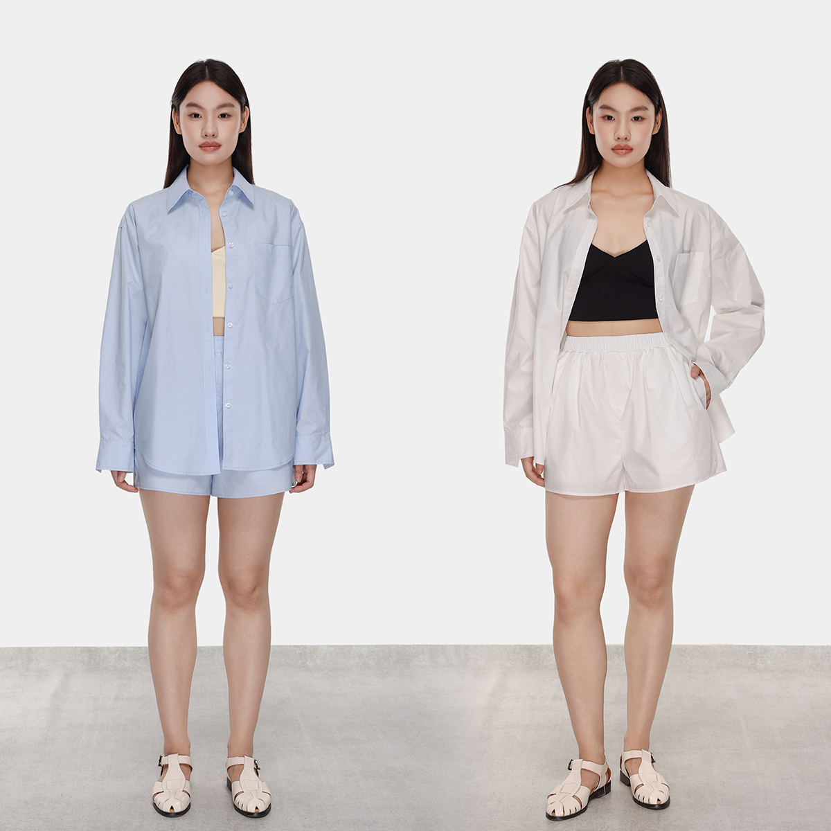 ROSEPLUS衬衫两件套裤装夏高级时尚大码微胖mm显瘦遮肉一整套穿搭