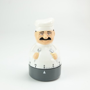 新款 T501男厨师定时器60分钟机械计时器厨房提醒器闹钟 上发条原