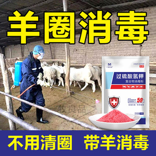 羊圈专用消毒液养殖场消毒液过硫酸氢钾消毒剂养殖场羊口蹄疫消毒