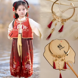 哪吒同款魔童闹海项圈璎珞儿童民族风发饰古风流苏铃铛项链配饰品