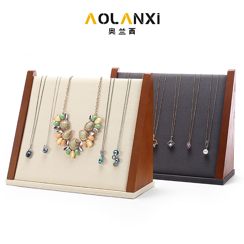 實木立式項鏈展示架珠寶道具