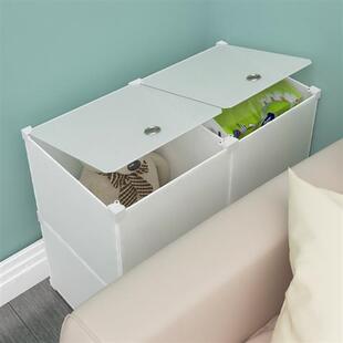 床边夹缝收纳柜20厘米宽宿舍床头窄缝隙置物架靠墙落地长条侧边柜