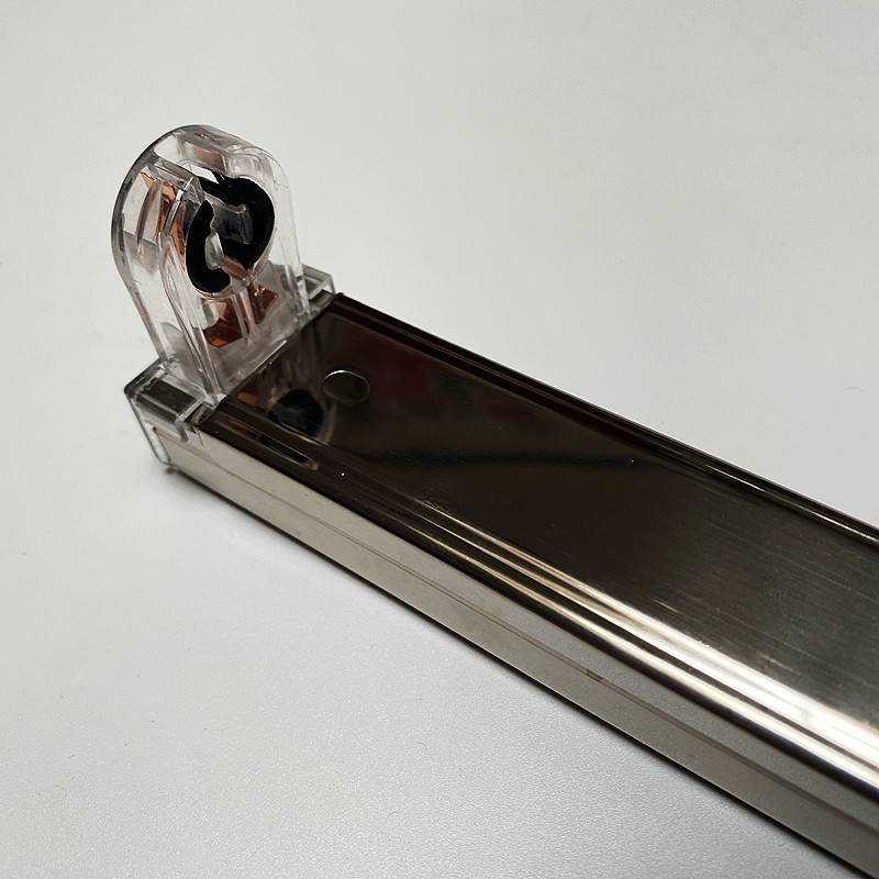 T8LED灯管长条灯家用单灯节能1.2米光管日光灯不锈钢灯座支架双端