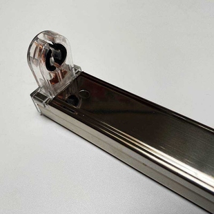 T8LED灯管长条灯家用单灯节能1.2米光管日光灯不锈钢灯座支架双端