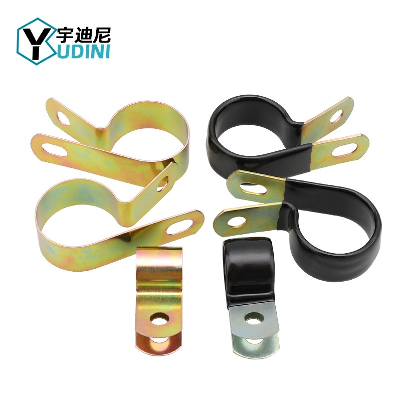 热销Q686喉箍工业管夹U型卡x箍R型胶管铁管镀锌单管夹单管夹铁片