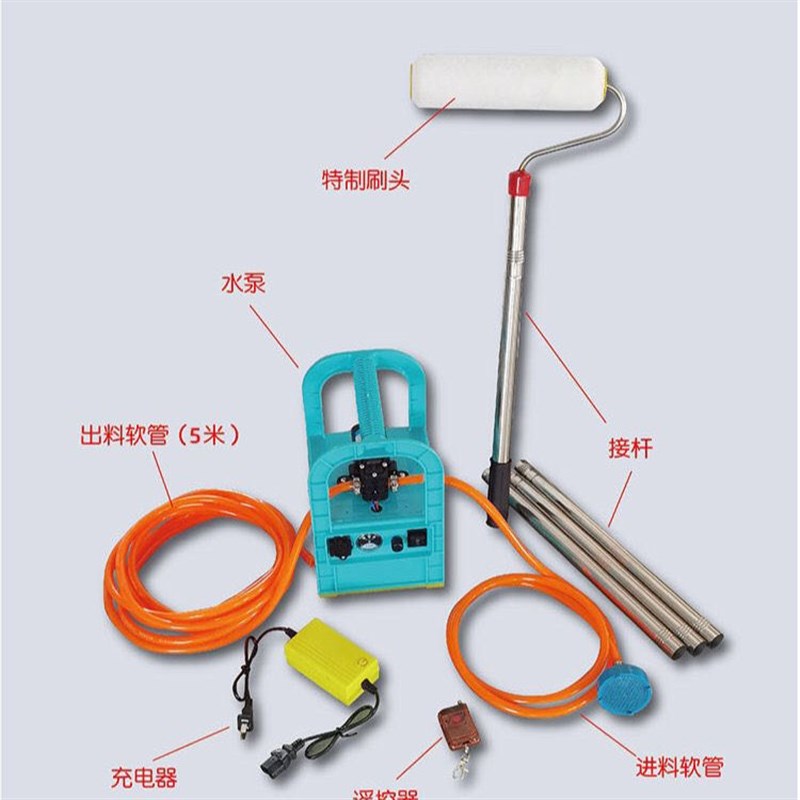 热销滚筒刷d乳胶漆涂刷工具刷墙神器基膜油漆涂料滚筒伸缩杆电动