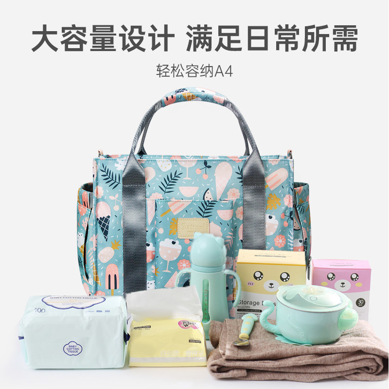 热销手提包女轻便外出妈咪袋妈z咪包母婴包宝妈时尚包包婴儿防水