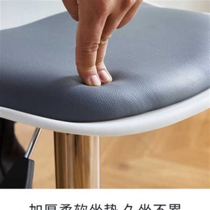 热销新款现代简约高脚酒吧椅子铁艺靠背椅旋转升降U酒吧高凳子欧