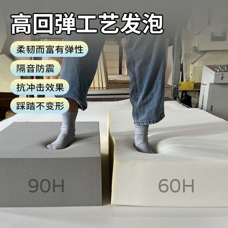 热销90He高密度海绵沙发垫子座椅垫实木沙发垫加厚加硬海绵不塌陷