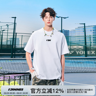 宽松半袖 FORNINESFN刺绣短袖 美式 情侣白色t恤衫 T恤男女潮牌夏季