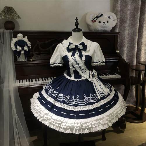 莓果奶芙音芙派对原创Lolita学院风OP连衣裙少女日常洋装lo裙现货