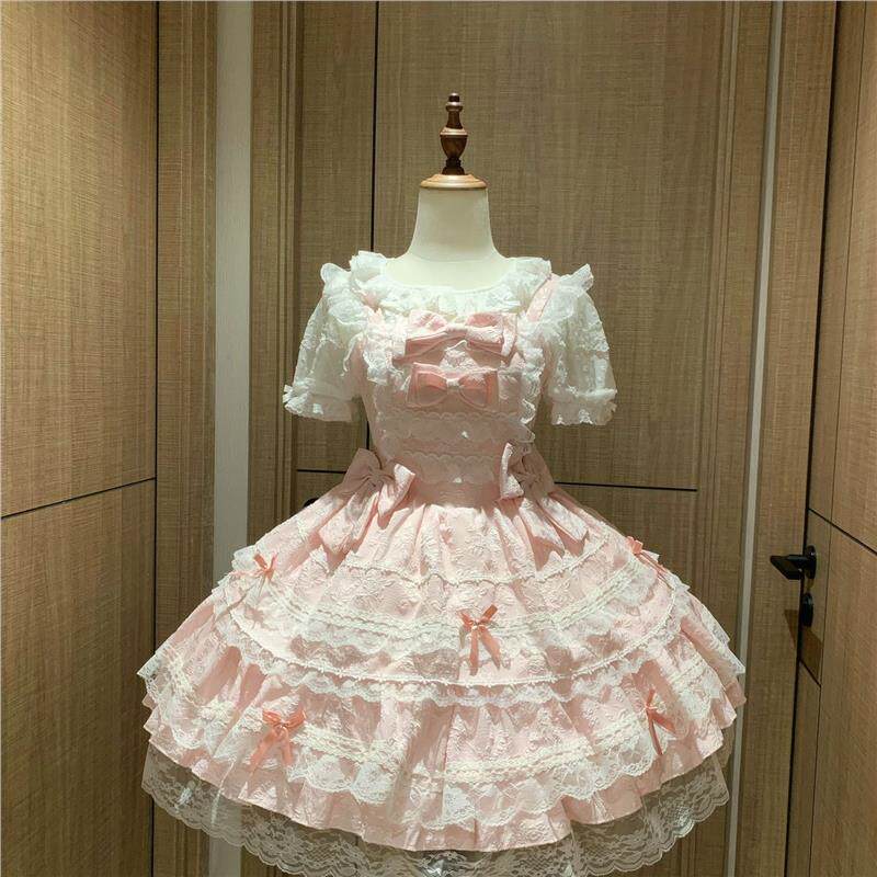 YoYo酱原创设计Lolita洋装doll感jsk吊带连衣裙夏季