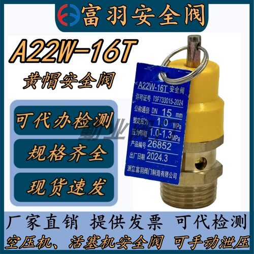 富羽A22W-16TDN15空压机安全阀