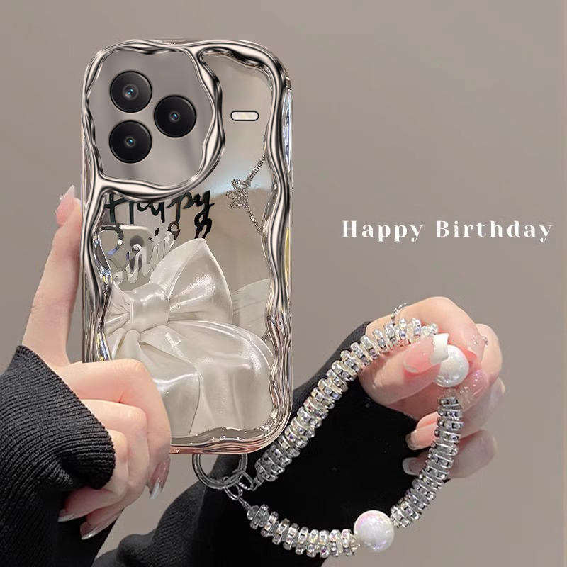 适用小米Civi5Pro手机壳新款Civi4Pro英文蝴蝶结Civi3硅胶保护套小米Civi2全包防摔壳Civi1S电镀奶油纹时尚女