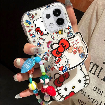 适用OPPOK系列满屏KT猫手机壳