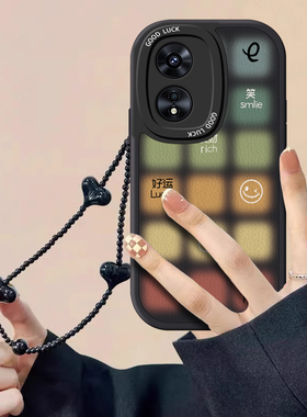 适用OPPOa98手机壳a95好运格子a93s新款a96硅胶a1pro小众a2m个性a74男女款a58镜头a55全包a36防摔a11x保护套