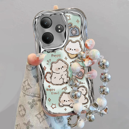 真我GT系列可爱时尚小白狗手机壳