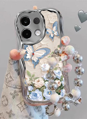 适用OPPOK13TurboPro手机壳新款K12s文艺K12+蝴蝶鲜花OPPOK10x奶油纹K9x硅胶保护套K9s全包K7x防摔软壳K11