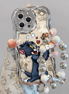 适用于苹果17Promax手机壳15Pro新款14/13电镀12mini全包11猫和老鼠xr女Xs硅胶8/7plus可爱6防摔16E保护套SE2
