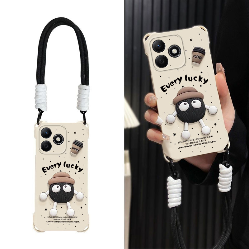 荣耀X系列时尚可爱咖啡煤球外壳