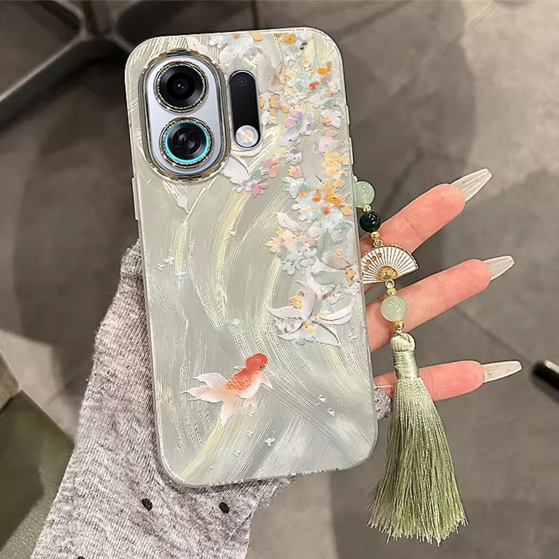 适用OPPOK系列桂花锦鲤手机壳