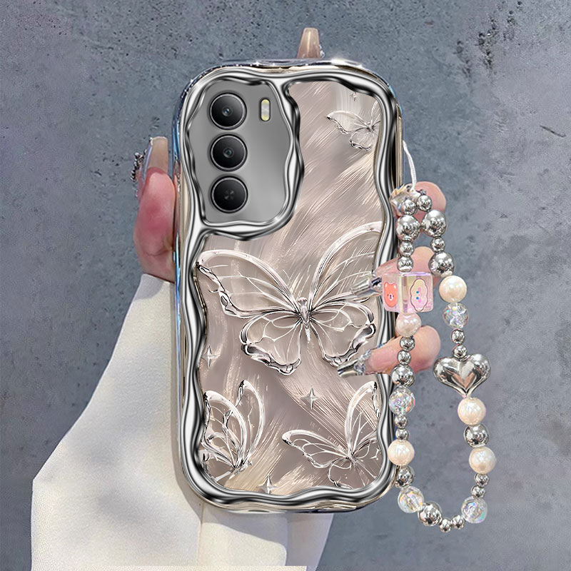 适用真我V系列流光蝴蝶手机壳