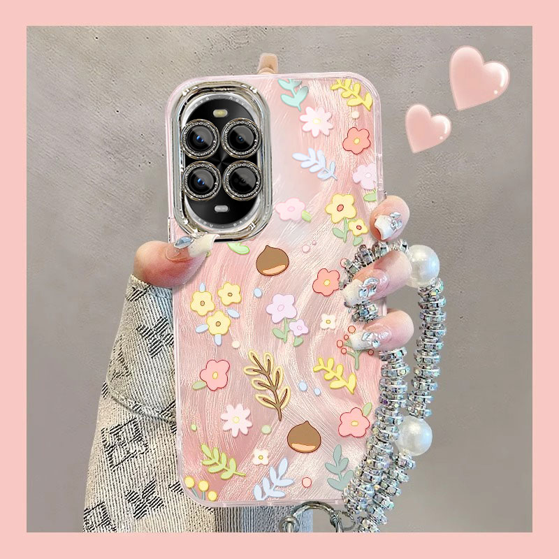 适用华为nova系列坚果碎花手机壳