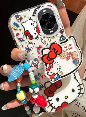 适用华为Nova14Pro手机壳新款13卡通nova12ultra专用11满屏KT猫10se硅胶nova9保护套8Pro防摔壳7/6带挂绳5Pro