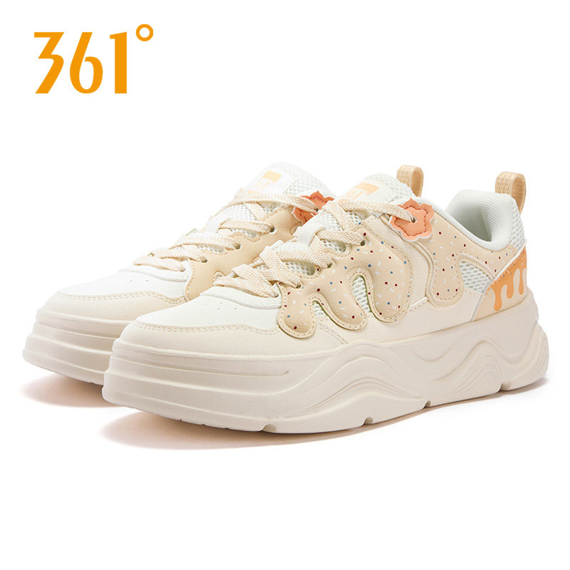 361学生板鞋2026春季橙色女款运动休闲鞋空军一号小白鞋厚底增高,运动鞋new,板鞋,淘宝优惠券,粉丝福利购,淘宝优惠卷