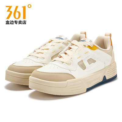 商场同款|361板鞋男鞋2025夏季新款网面透气男士百搭运动休闲鞋