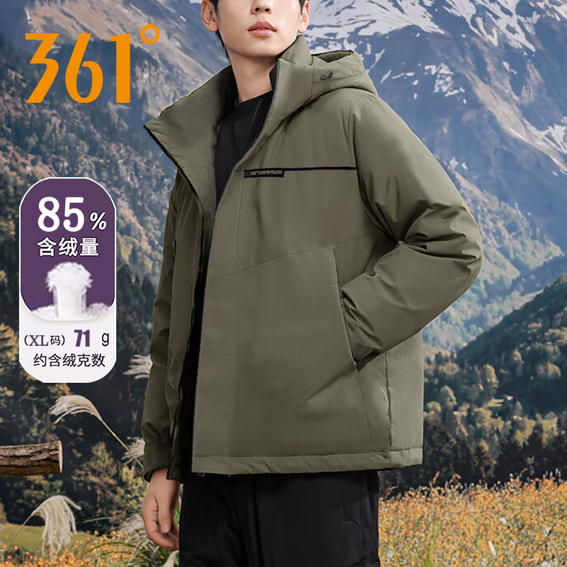 361男轻薄防风防寒保暖羽绒服