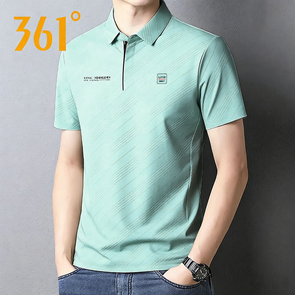 361休闲POLO衫男2026夏季新款冰丝速干翻领短袖T恤高端舒适上衣男