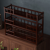 桌面博古架茶室茶桌茶具架子置物架茶杯架小型茶台式 紫砂壶摆放架