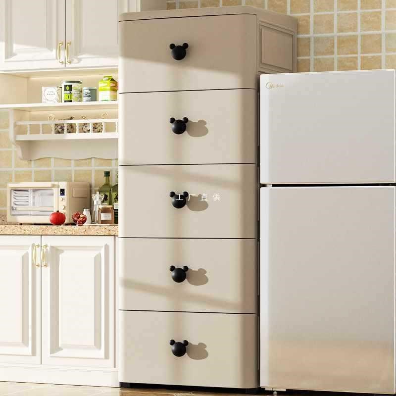 MPM3加厚抽屉式收纳柜子卧室客厅床头置物柜家用五斗柜多层夹缝储