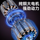 潭祖无刷锂电鼓风机大功率充电式 吹风机吹灰尘工业家用吹雪除尘器