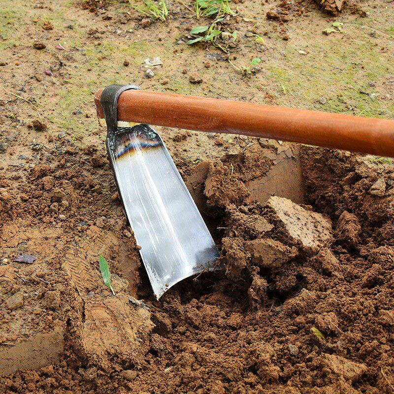 锄头家用种菜翻地老式镐头刨地挖笋神器锰钢锄草农具农用工具大全图片