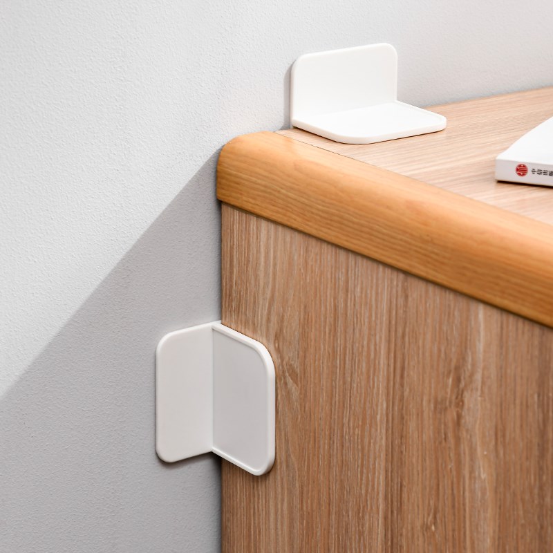 柜子防倾倒固定器书桌衣柜防摇晃儿童安全锁扣免钉家具支架固定器