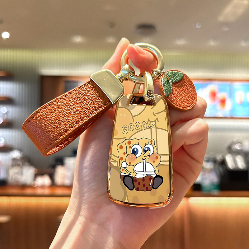 别克君威海绵宝宝钥匙套