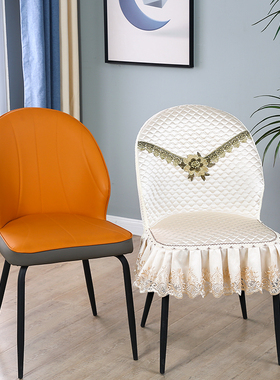 餐桌椅子套罩2025新款家用凳子套罩轻奢座椅套弧形异形餐椅套Y4