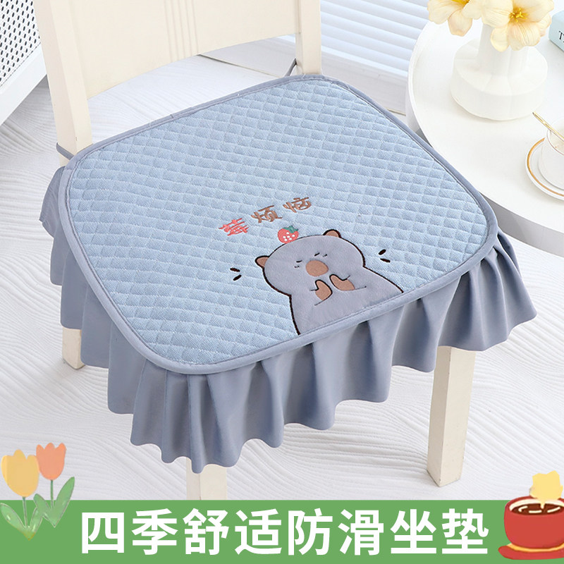 翩彩中式实木椅子垫冬季新款图片