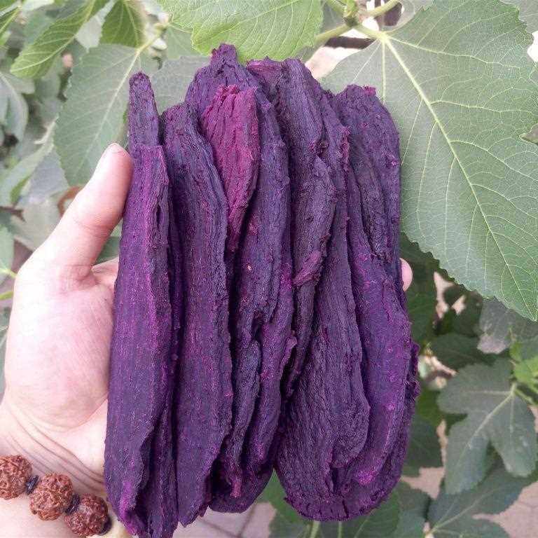 山东特产原味紫薯干农家味自制番薯干老式紫薯地瓜干500g-1000g