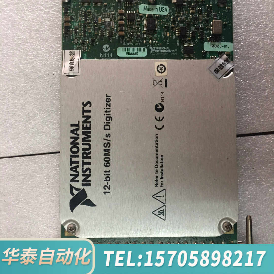 华泰ni pxi-5105卡128M板载内存， 8通道示波器卡。