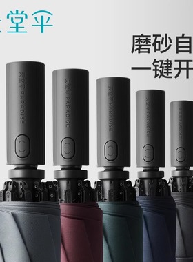 天堂伞高档全自动伞2025新款男一键全收大号加大加厚加固抗风雨伞