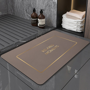 硅藻泥软垫吸水垫速干卫生间门口地垫硅藻土厕所防滑浴室脚垫门垫