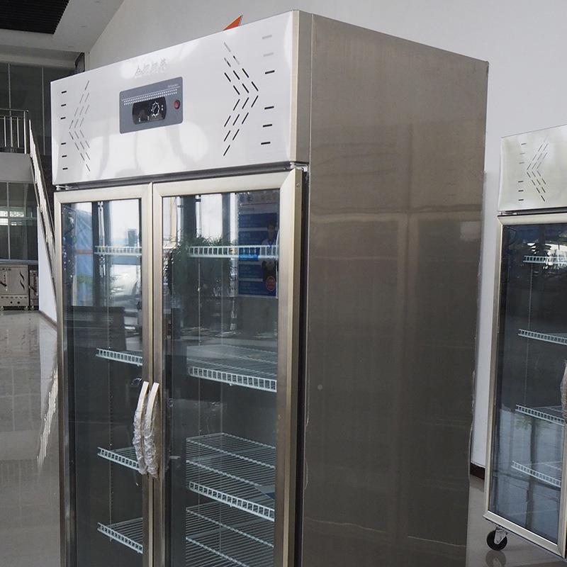 双门玻璃展品示柜 大容量524立 式商用啤酒饮料食双玻门璃展示柜