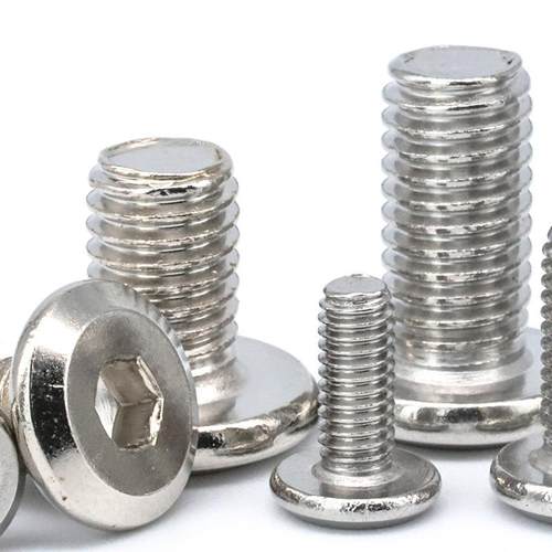 201不锈钢平头倒边内六螺丝斜角内边六5角螺栓家具螺钉M3M4MM6M8