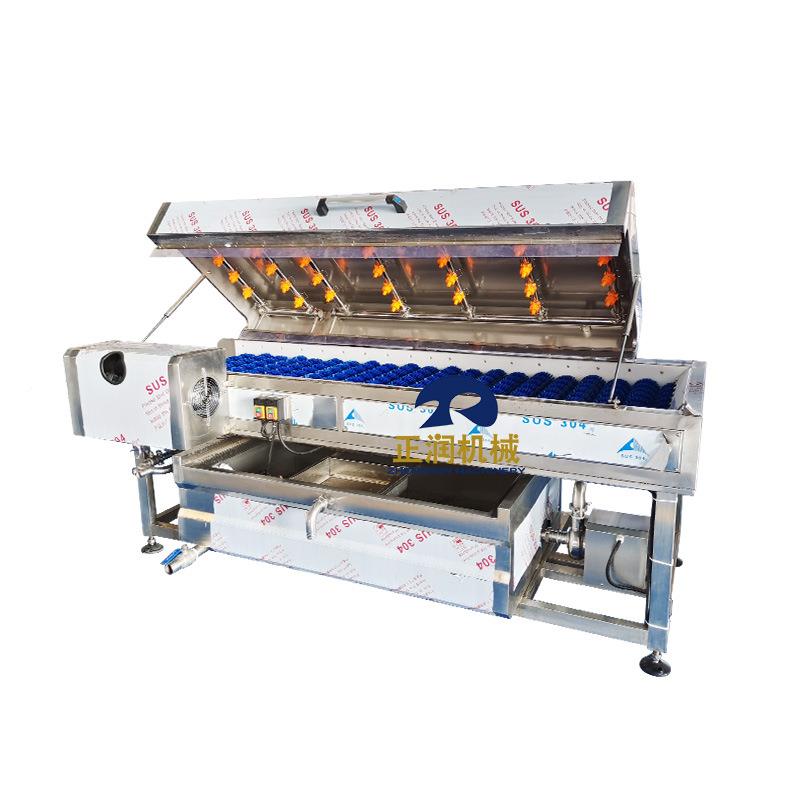 商全辊自动桔子清洗洗用机 水果NYX深加工橙子清抛光机 平行毛清